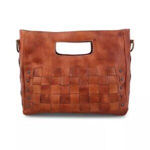 BED STU Orchid Shoulder Bag Color: Cognac